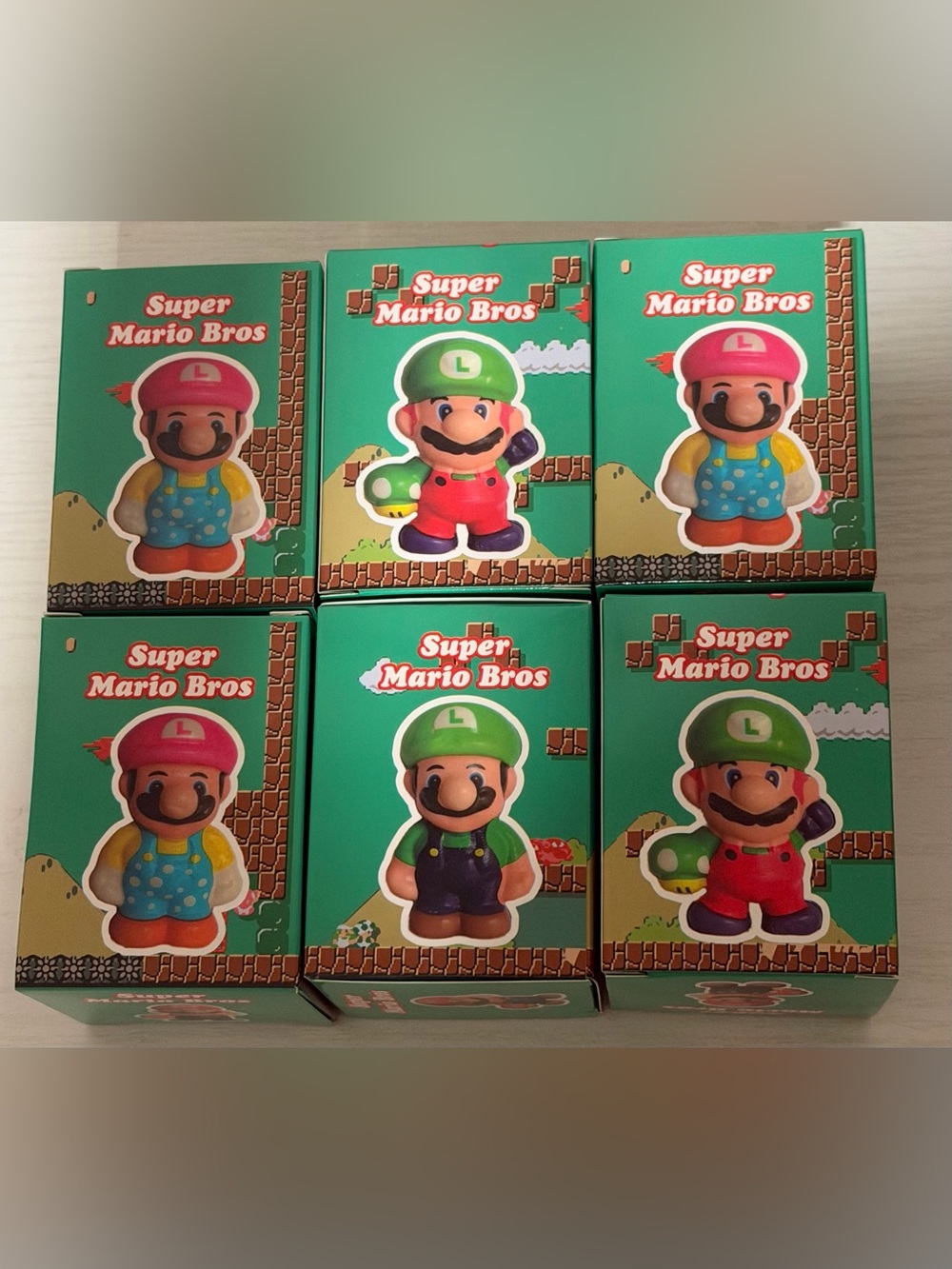 6 Super Mario mystery squishy boxes